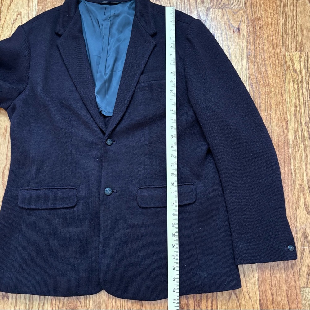 John Varvatos Dark Plum Knit Sport Coat Blazer Men's size 42 or Large - Picture 5 of 8